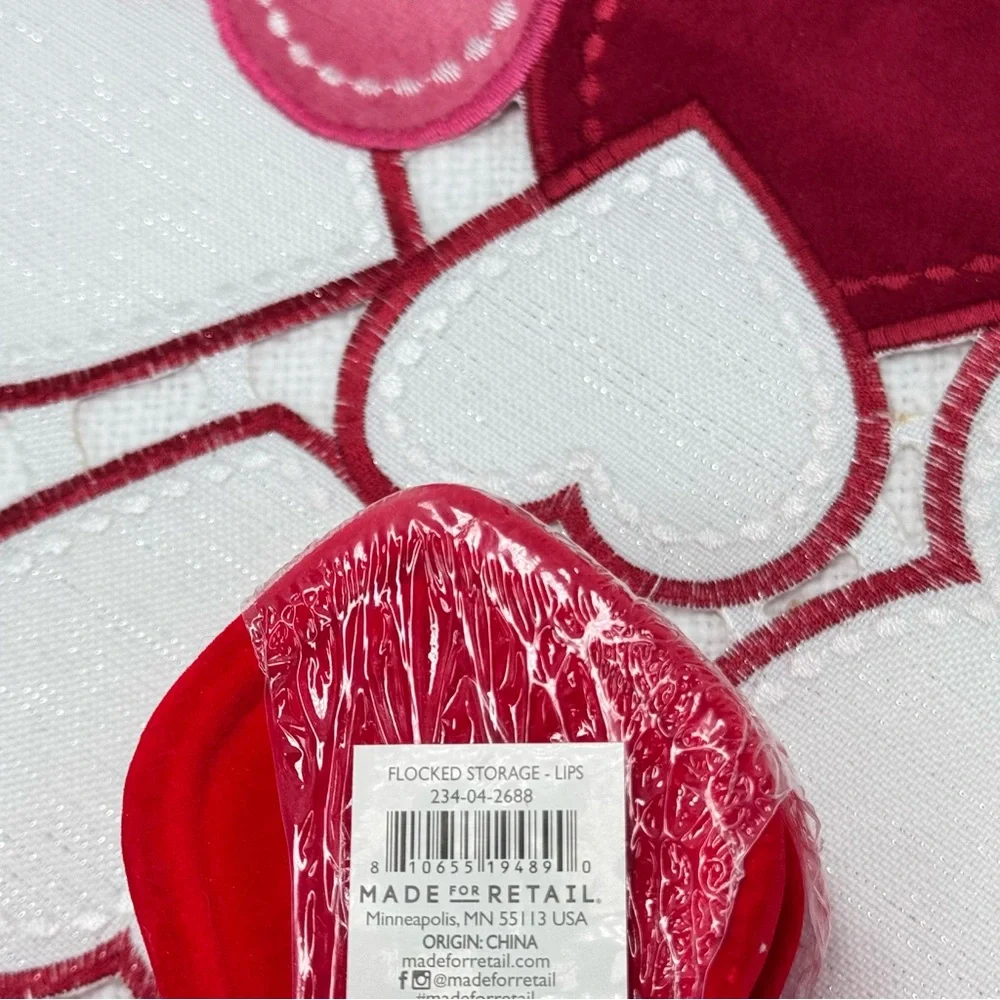 NEW Target Bullseye Playground Valentines Day Flocked Storage